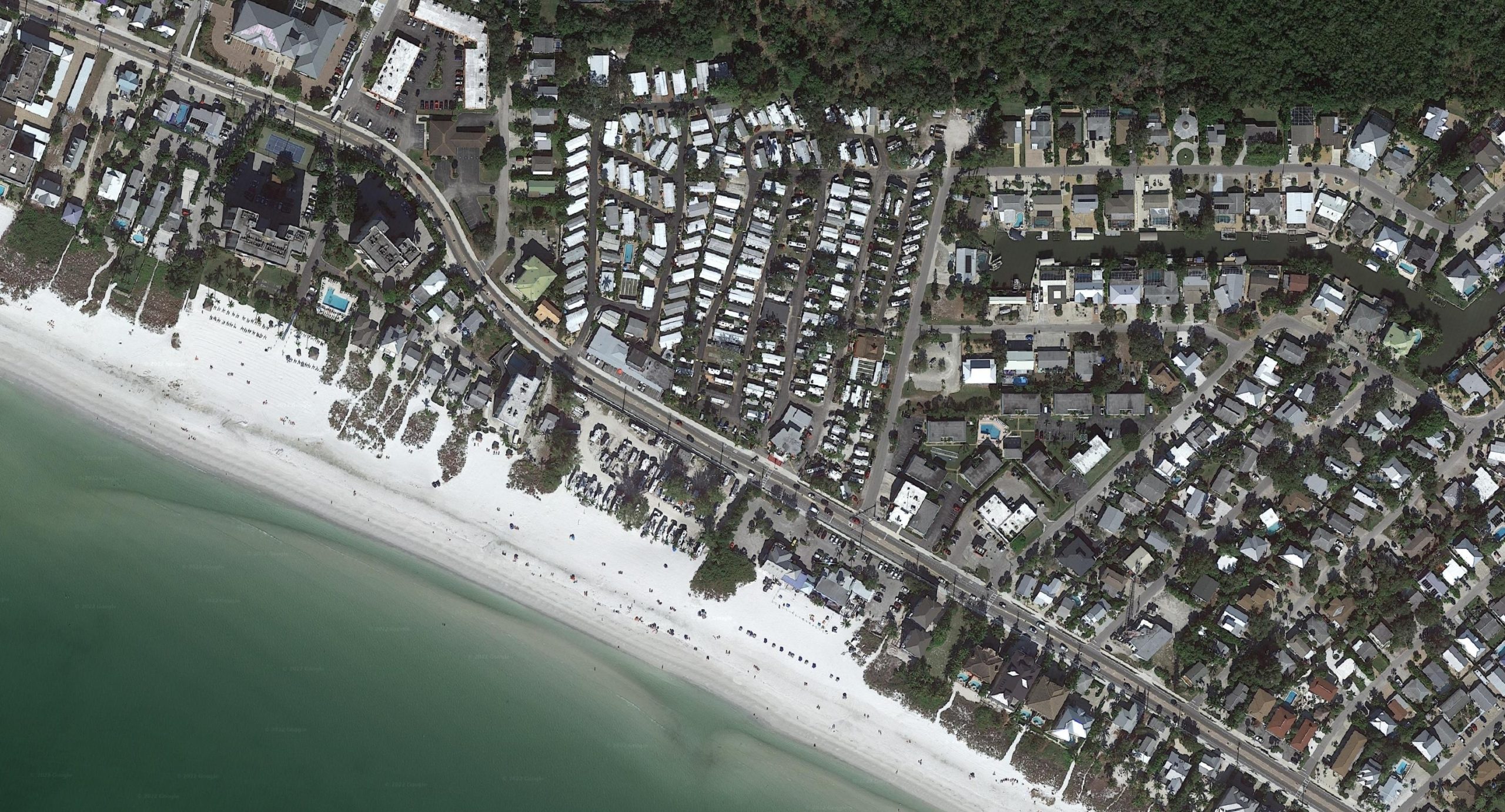 Satellite imagery shows how Fort Myers, Florida, looked before Hurricane Ian hit.