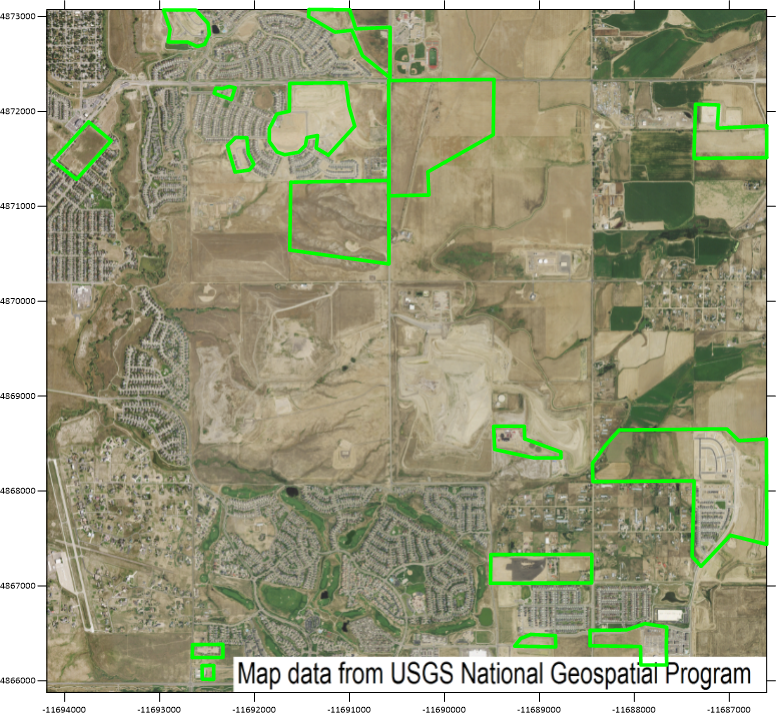 The satellite imagery from NAIP showcasing the Denver Metro area is outdated.