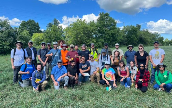 Here are students in WMU hydrogeology field course.