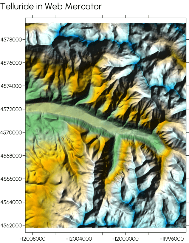 You can create great maps that are in different coordinate systems, including the Web Mercator coordinate system.